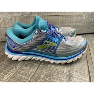 Brooks Glycerin 14 Women's Shoes Size 9 Gray Blue Medium Running Sneakers Nurses